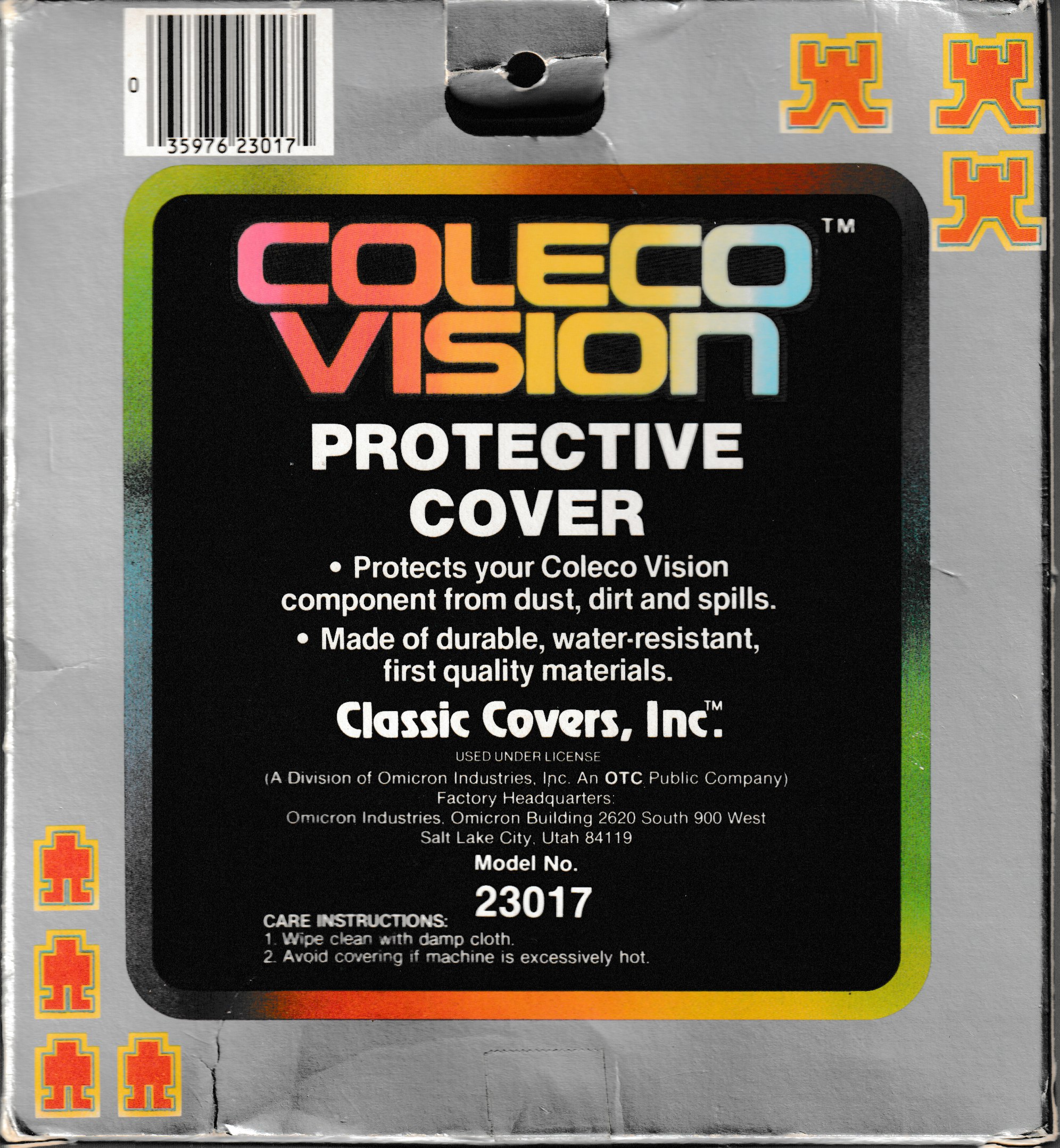 Classic Cover For The ColecoVision Console 